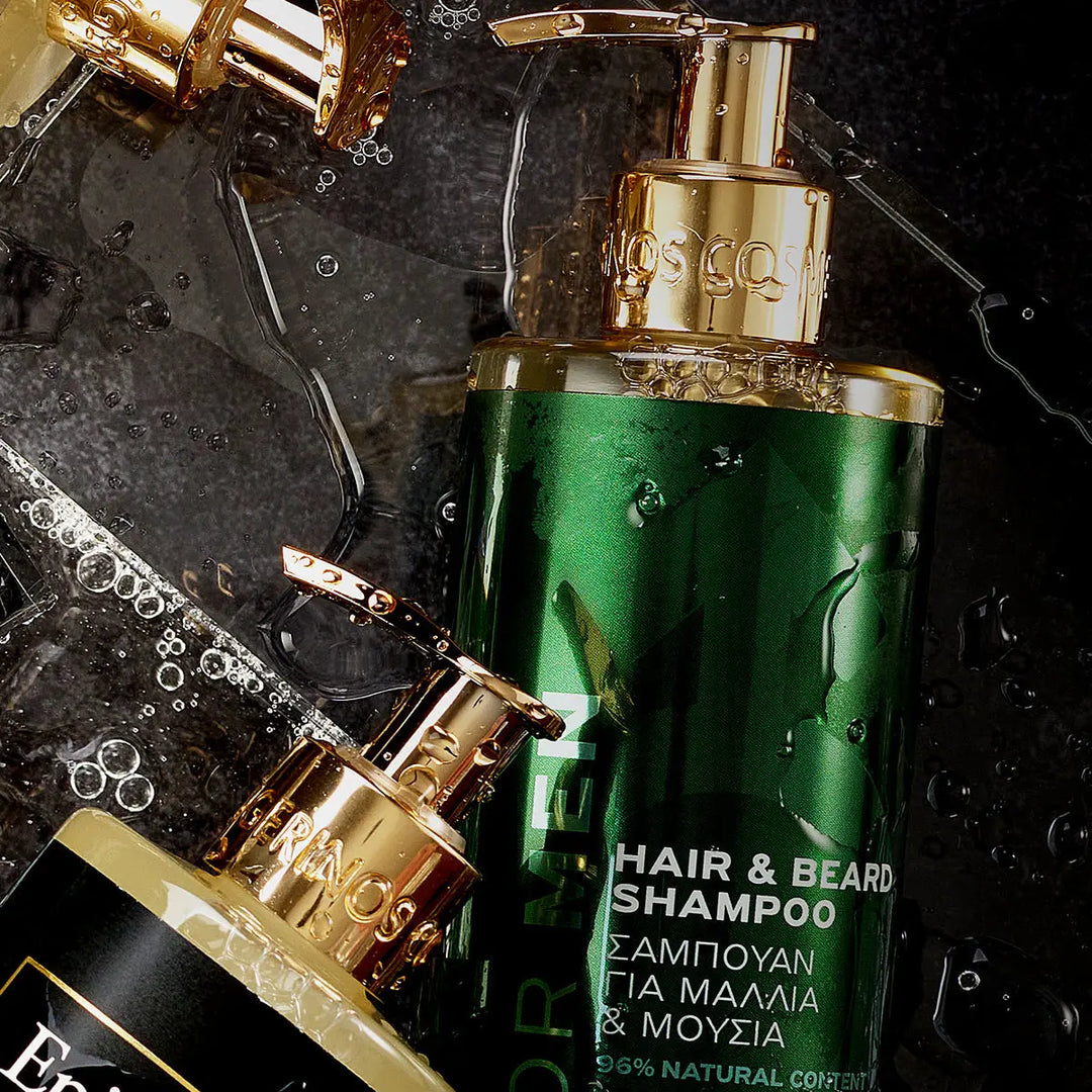 Ανδρικό Σαμπουάν για Μαλλιά &amp; Γένια / Hair &amp; Beard Shampoo 300ml Avgerinos Cosmetics