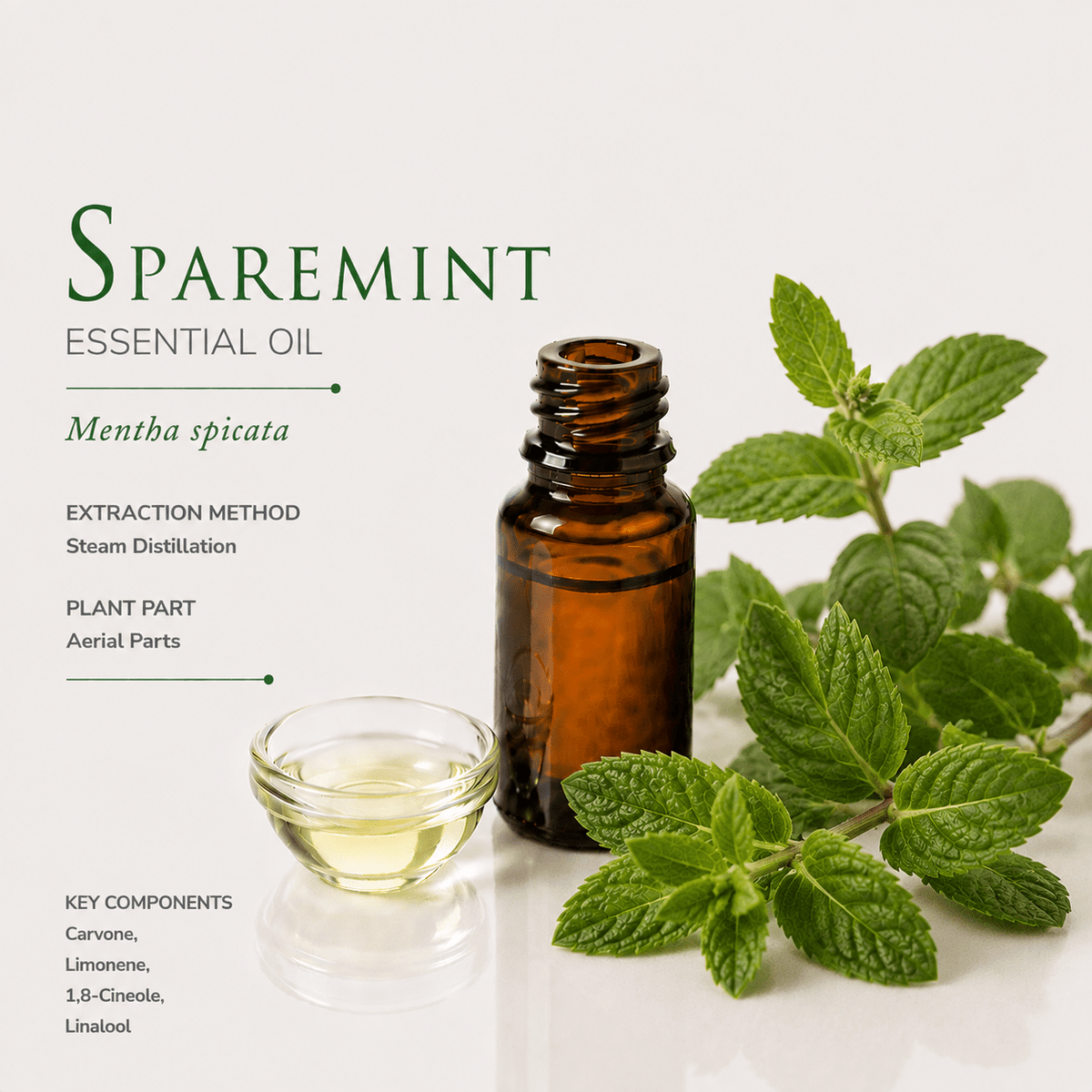 Αιθέριο έλαιο Δυόσμου (Spearmint), φαρμακευτικής & καλλυντικής χρήσης - Avgerinos Pharmacy