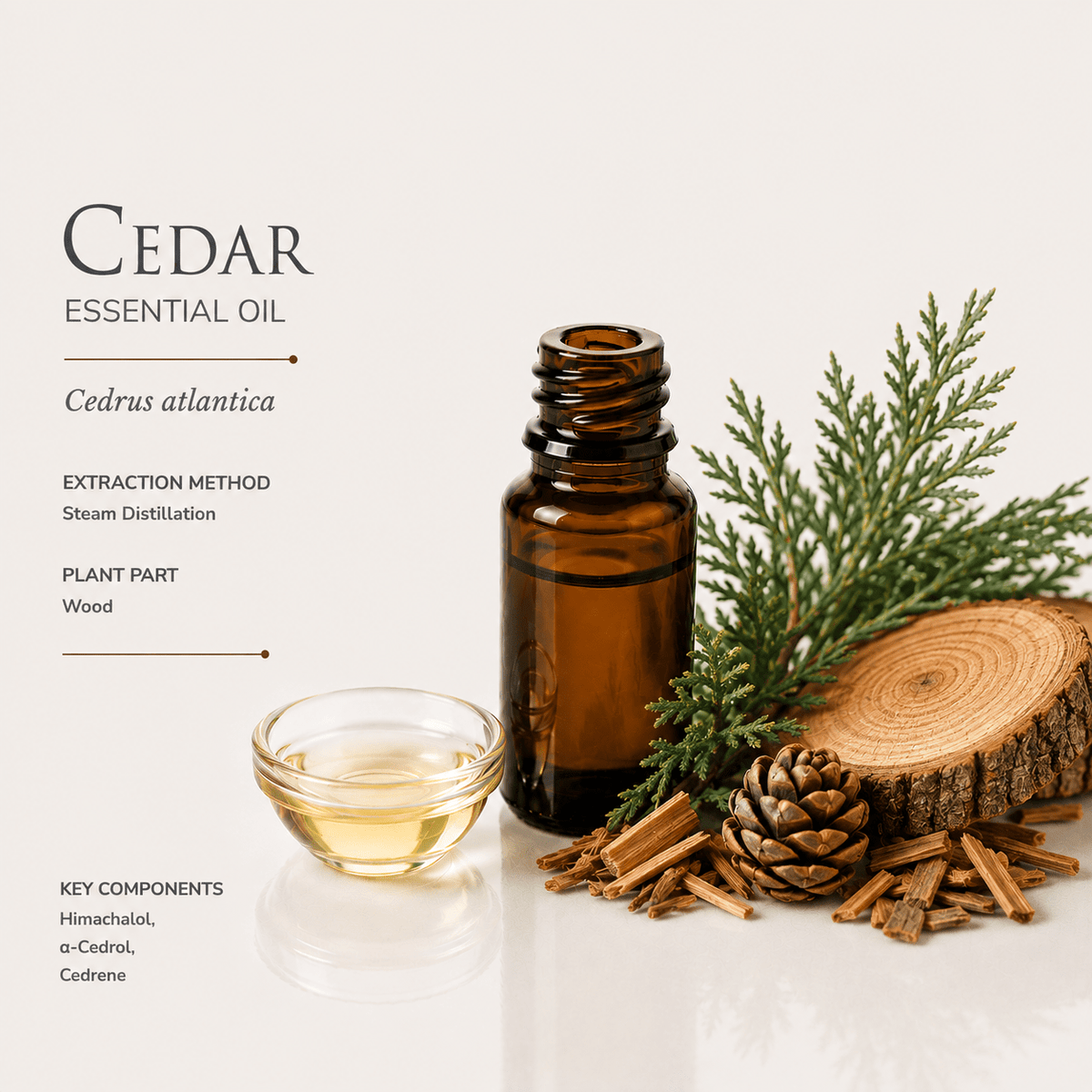 Αιθέριο έλαιο Κέδρος (Cedar), φαρμακευτικής & καλλυντικής χρήσης - Avgerinos Pharmacy