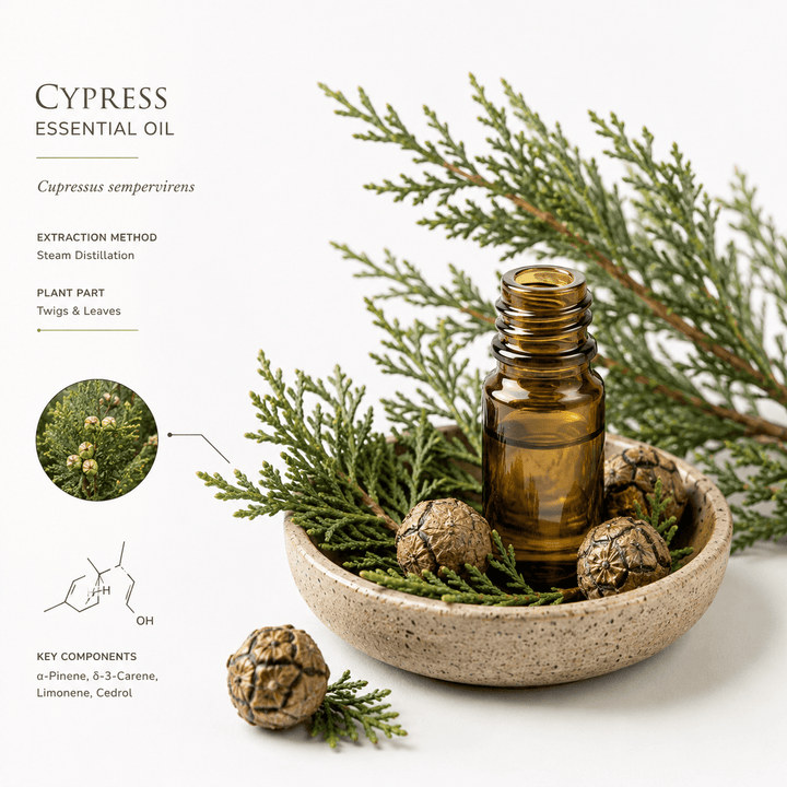 Αιθέριο έλαιο Κυπαρίσσι (Cypress), φαρμακευτικής &amp; καλλυντικής χρήσης - Avgerinos Pharmacy