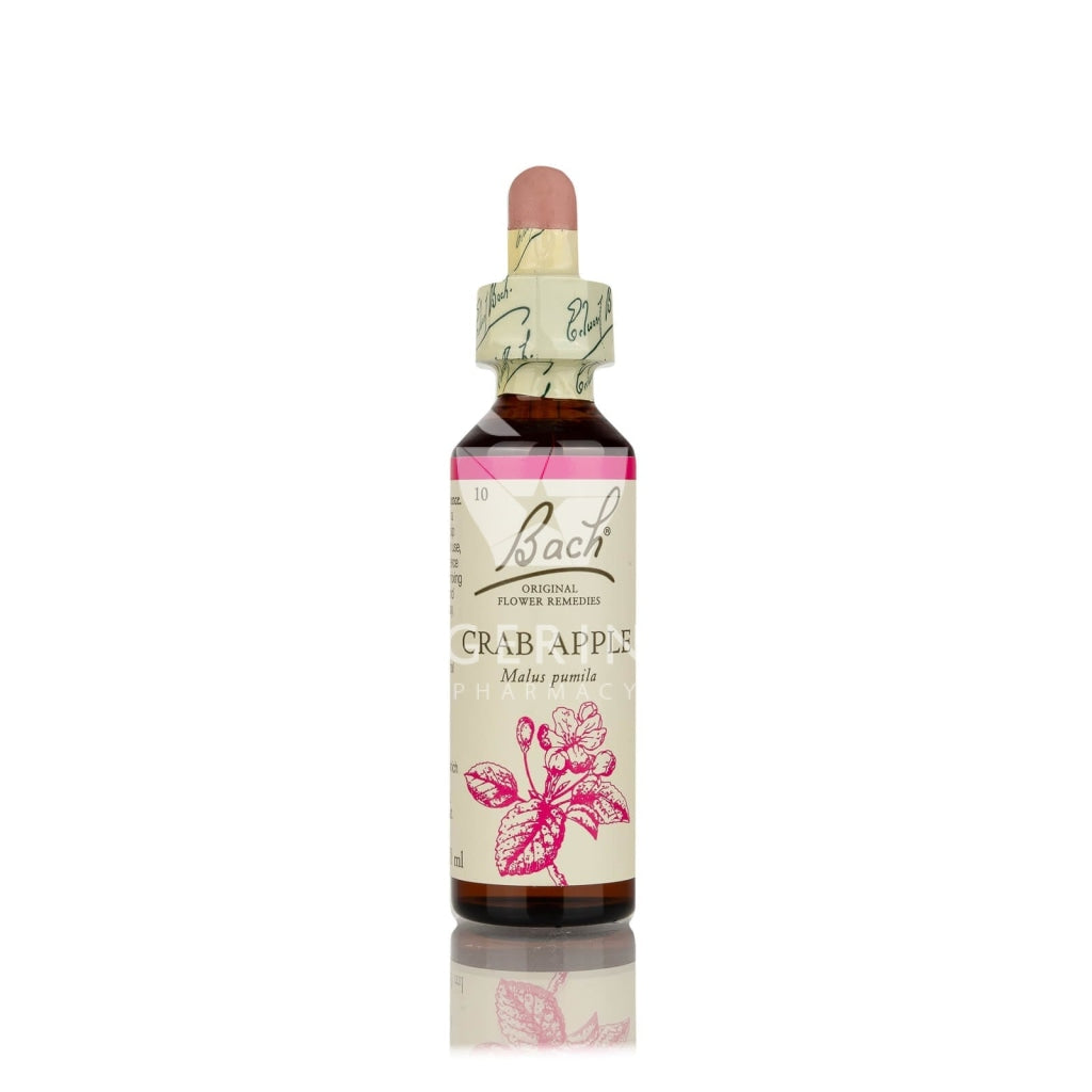 Aνθοΐαμα Bach Crab Apple, για εσωτερική απέχθεια και μικροβιοφοβία, συμπληρωμα διατροφής σε σταγόνες απο το Φαρμακείο Avgerinos